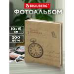 Фотоальбом Brauberg на 200 фото 10x15 семейный свадебный детский