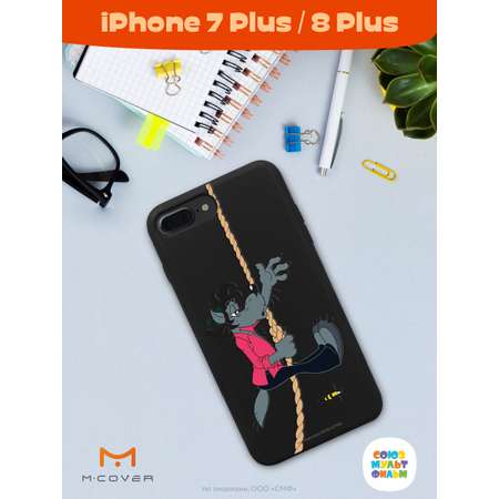 Силиконовый чехол Mcover для смартфона Apple iPhone 7 plus 8 plus Союзмультфильм Полет волка