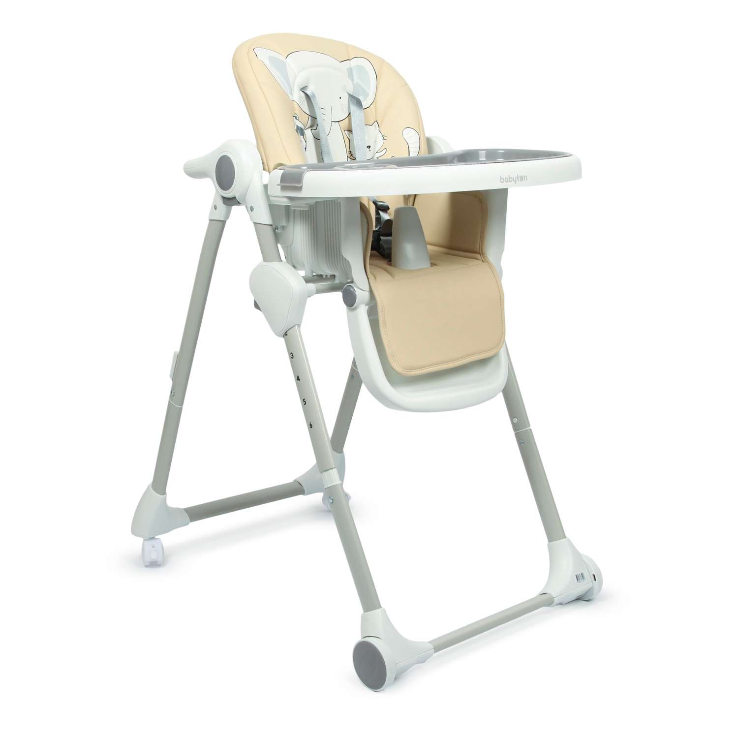 Стульчик для кормления Babyton Multiset Beige классический - фото 1