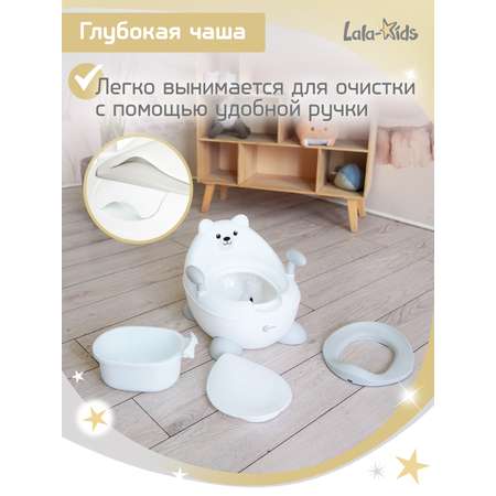 Горшок LaLa-Kids белый
