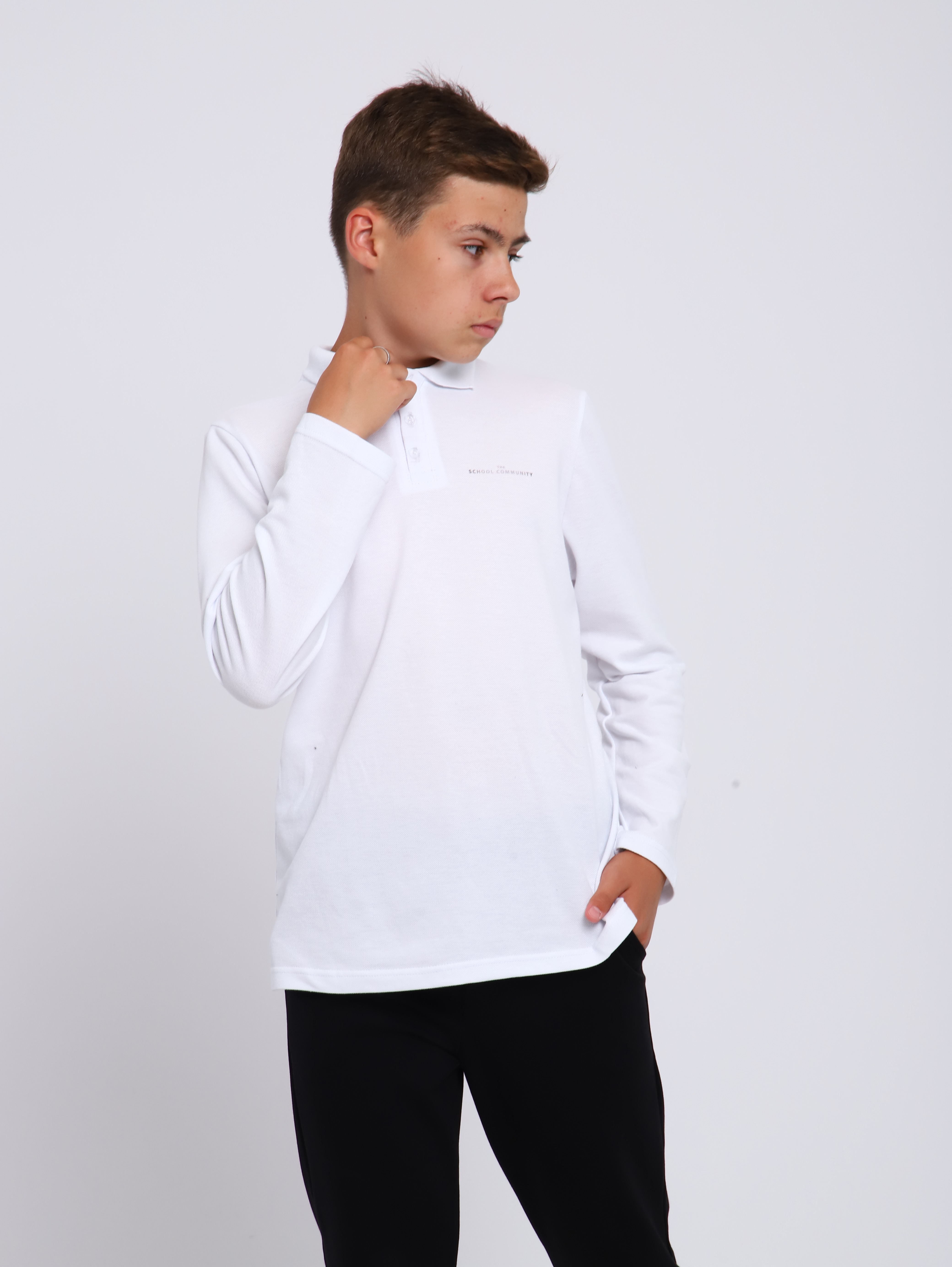 Поло ЛАДОШКИ Рубашка Василий белый - фото 6