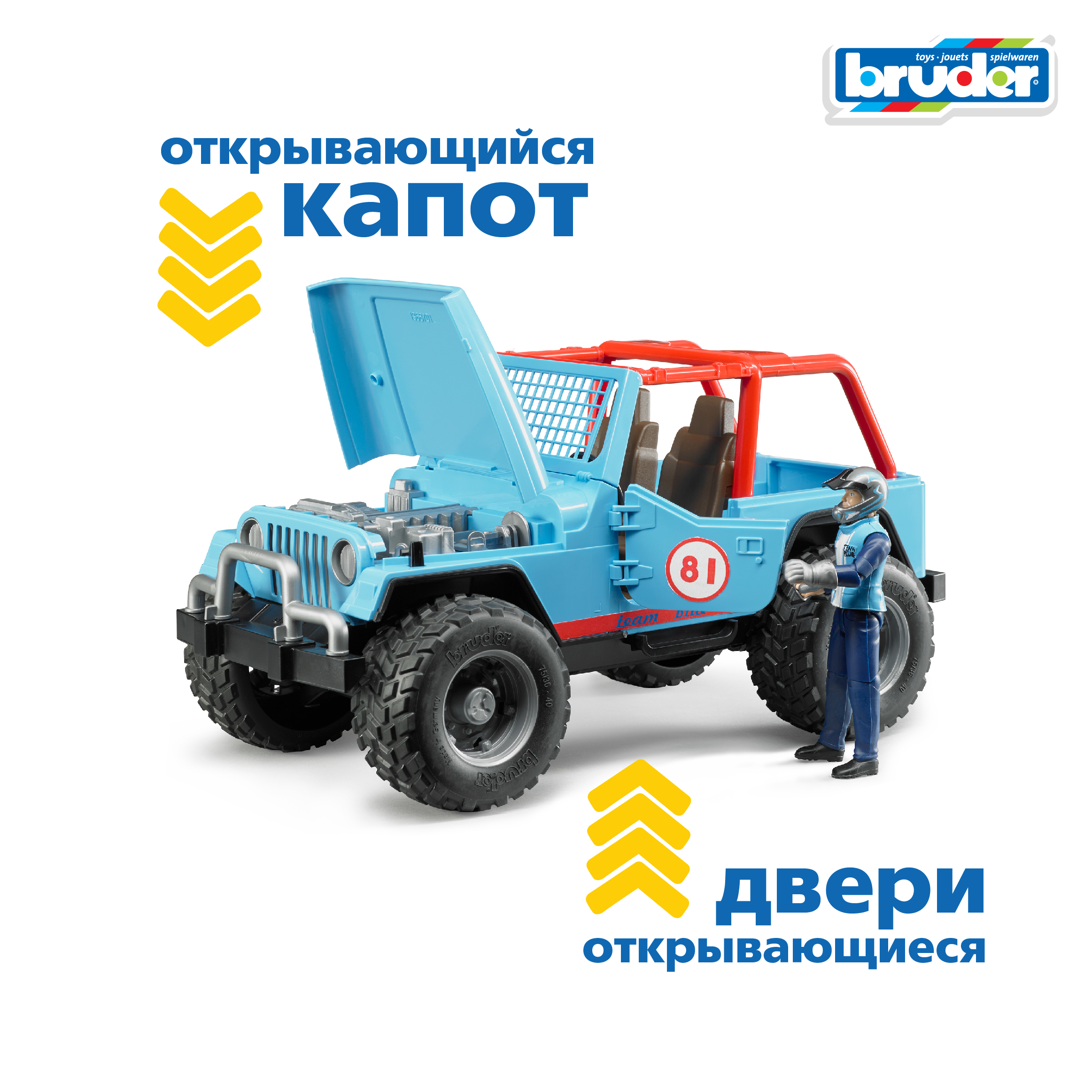 Внедорожник Bruder Cross Country Racer 1:16 02-541 - фото 2