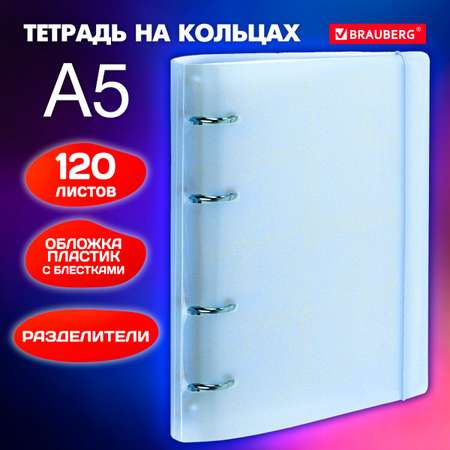 Тетрадь со сменным блоком Brauberg клетка 120 лист.