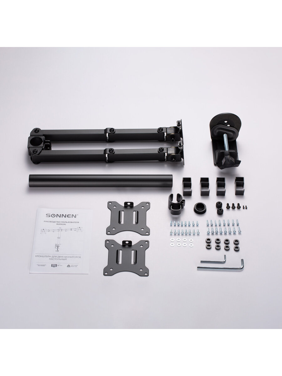 Кронштейн Sonnen для двух мониторов настольный до 32 дюймов 16 кг - фото 11