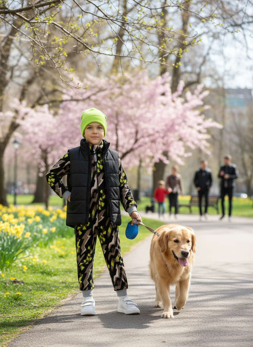 Комбинезон Утенок 279(ш) черный абстракция - фото 2