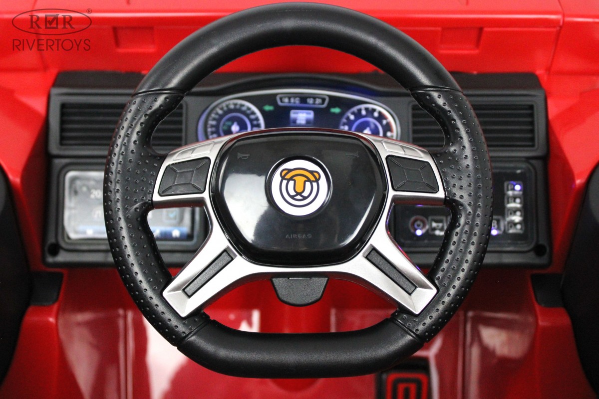 Электромобиль RIVERTOYS A555AA-RED С пультом ДУ - фото 32