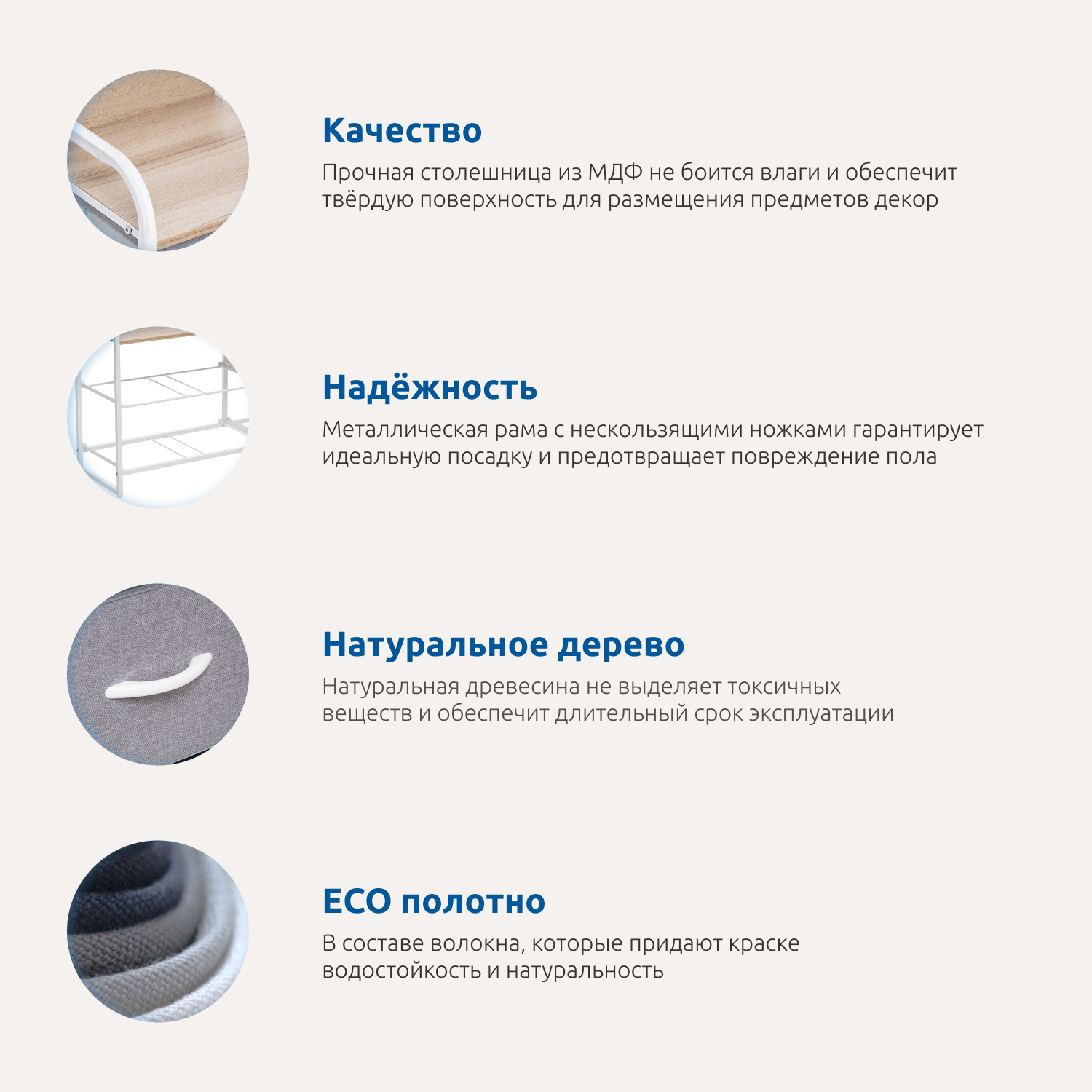Комод Leset Ноа широкий (серый, белый) - фото 5