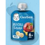 Пюре Gerber Яблоко-банан с 6 мес 90 г