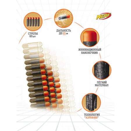 Игрушечные патроны Hasbro Nerf Ultra запасной 60шт