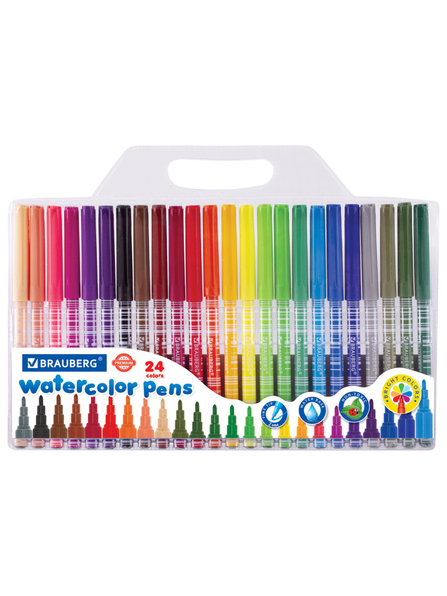 Фломастеры Brauberg 24 шт. - фото 7