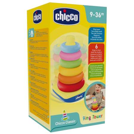 Пирамидка базовая Chicco Башня с колечками