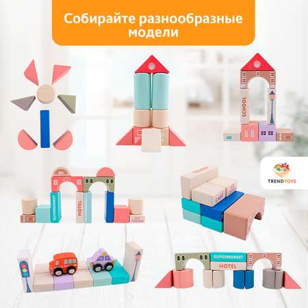Конструктор TrendToys деревянный