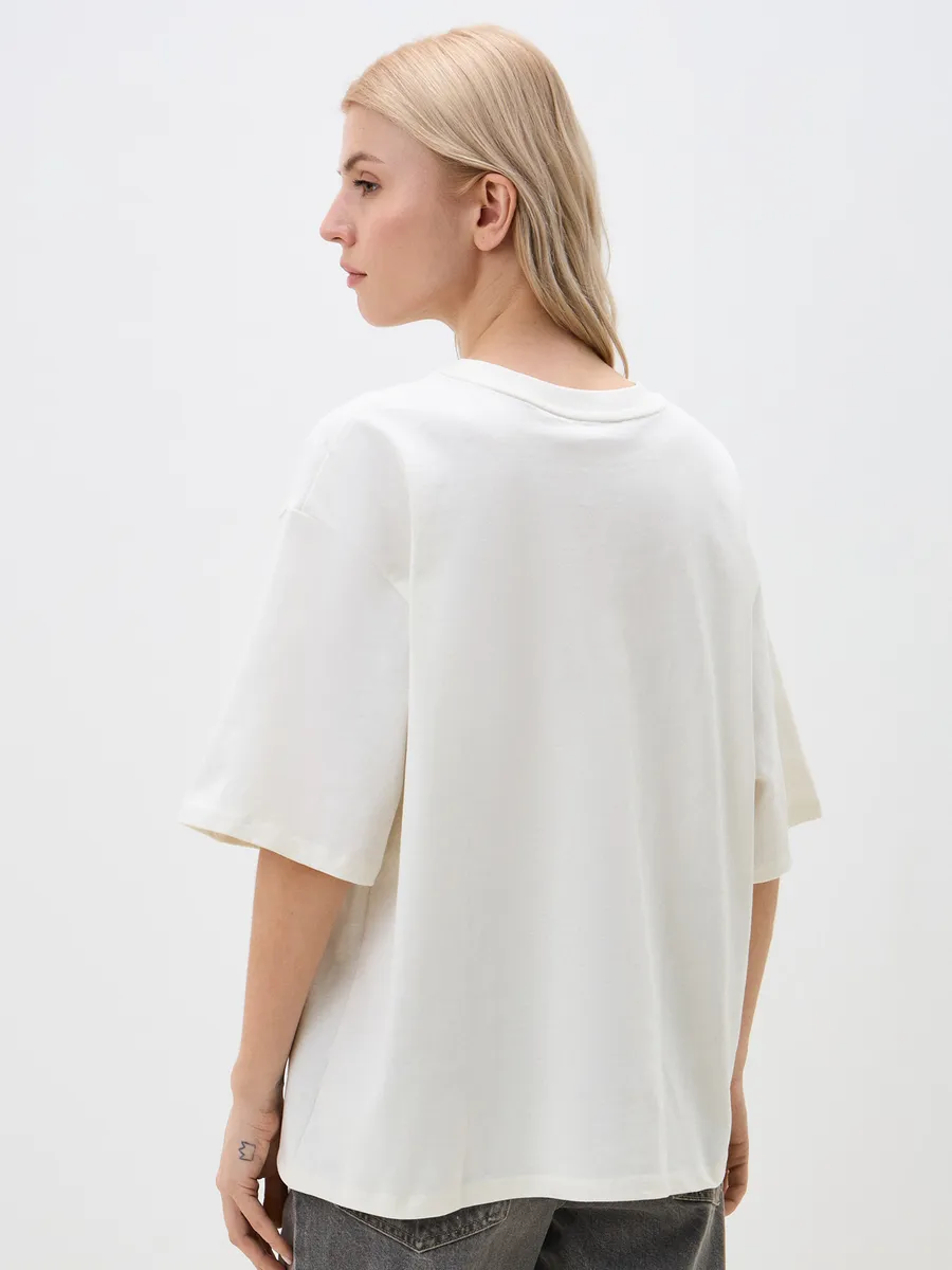 Футболка Mark Formelle (Марк Формэль) 112961/св.молочный +печать3 - фото 3