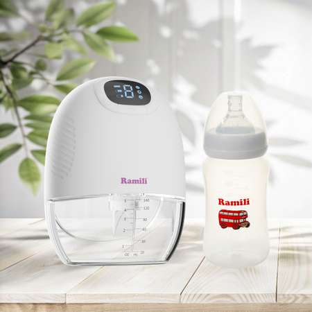 Молокоотсос Ramili SE300 Четырехфазный бионический с бутылочкой