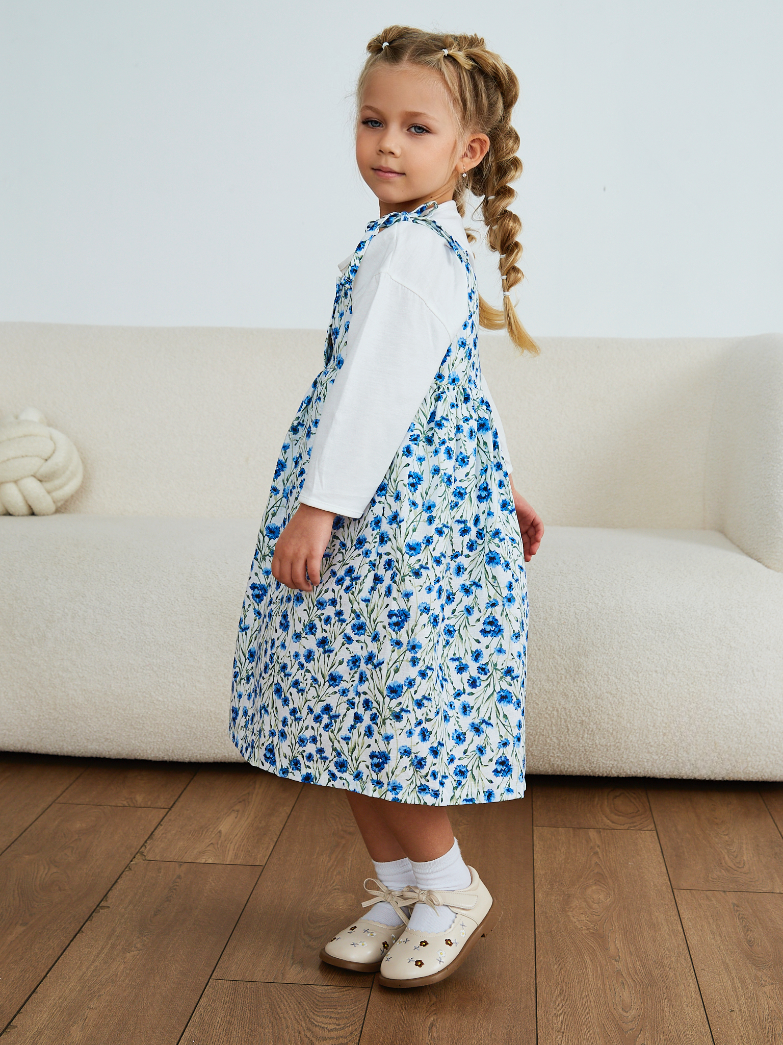 Сарафан MOUN сарафан_девочки_васильки - фото 3