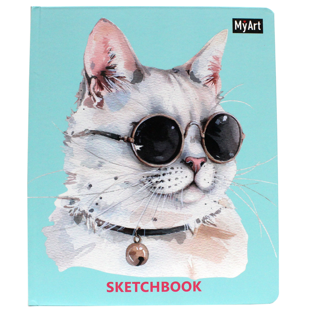 Блокнот Проф-Пресс Myart Скетчбук Кот в очках - фото 1