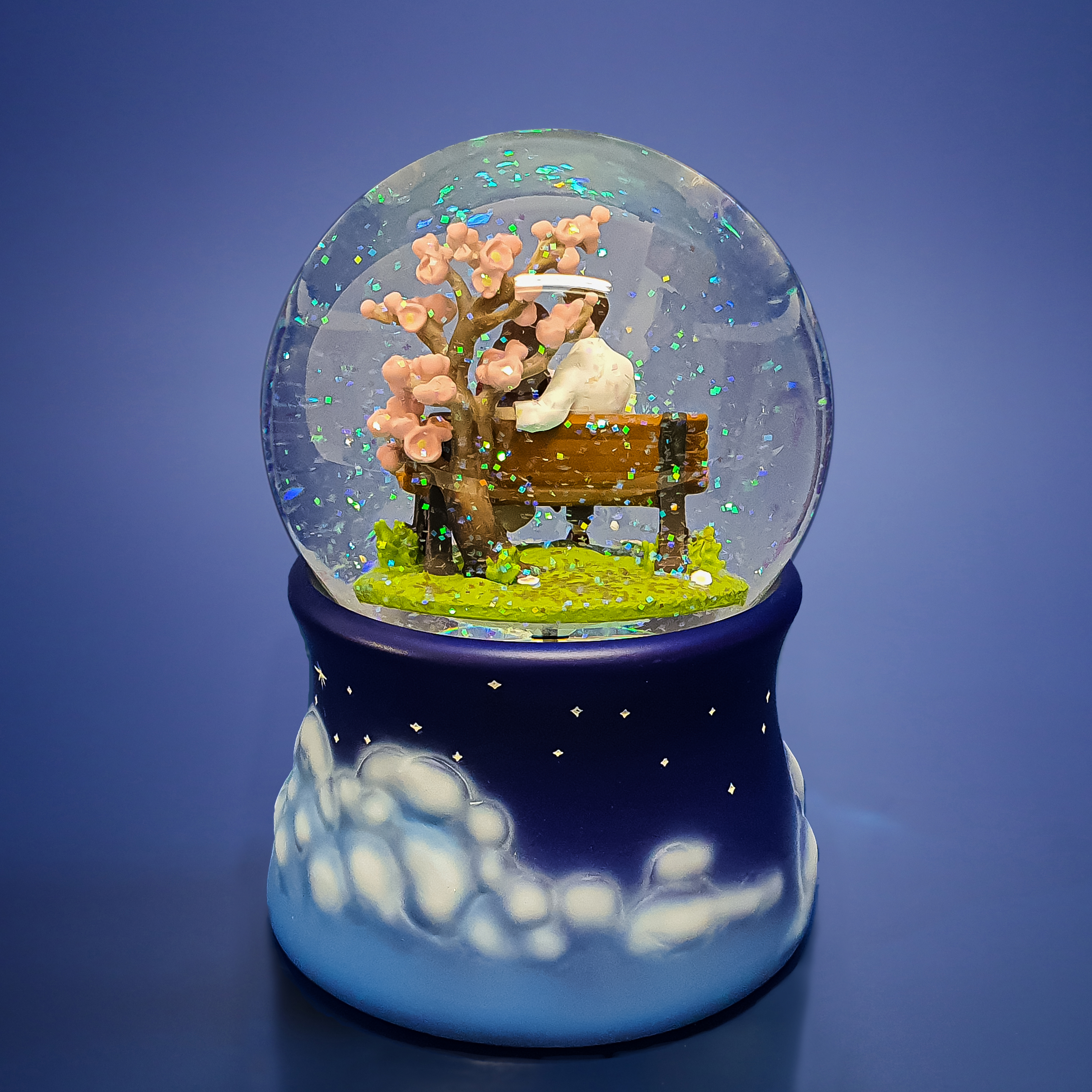 Стеклянный снежный шар Glassglobe История Любви - фото 3