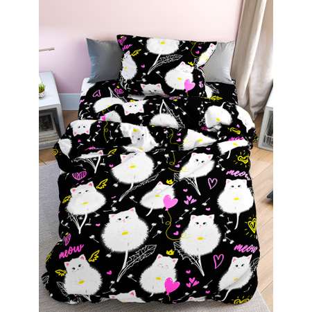 Комплект постельного белья PAVLine FreeDom 1.5 Коты Одуванчики