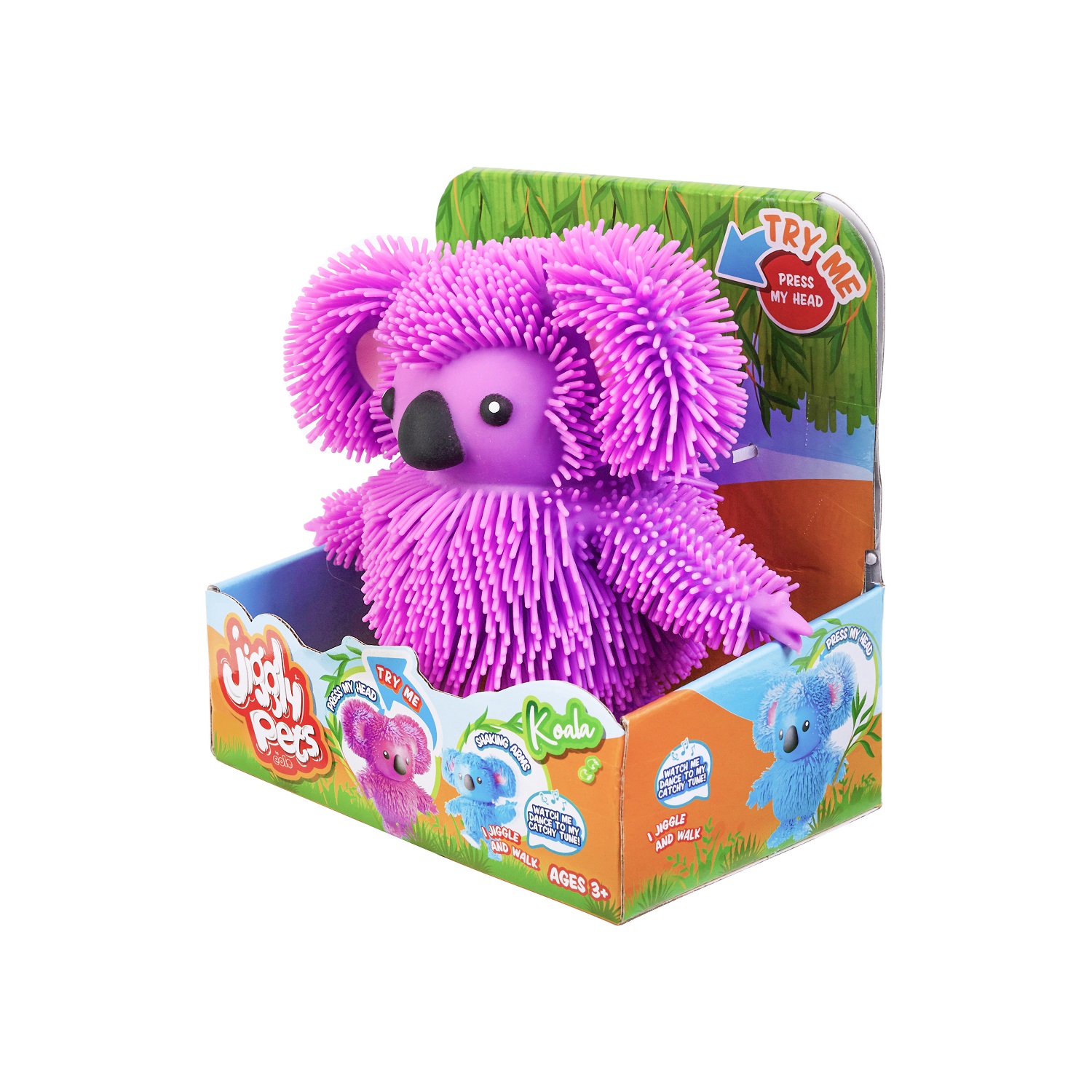 Мягкая игрушка Jiggly Pets мишка 16.5 см - фото 6
