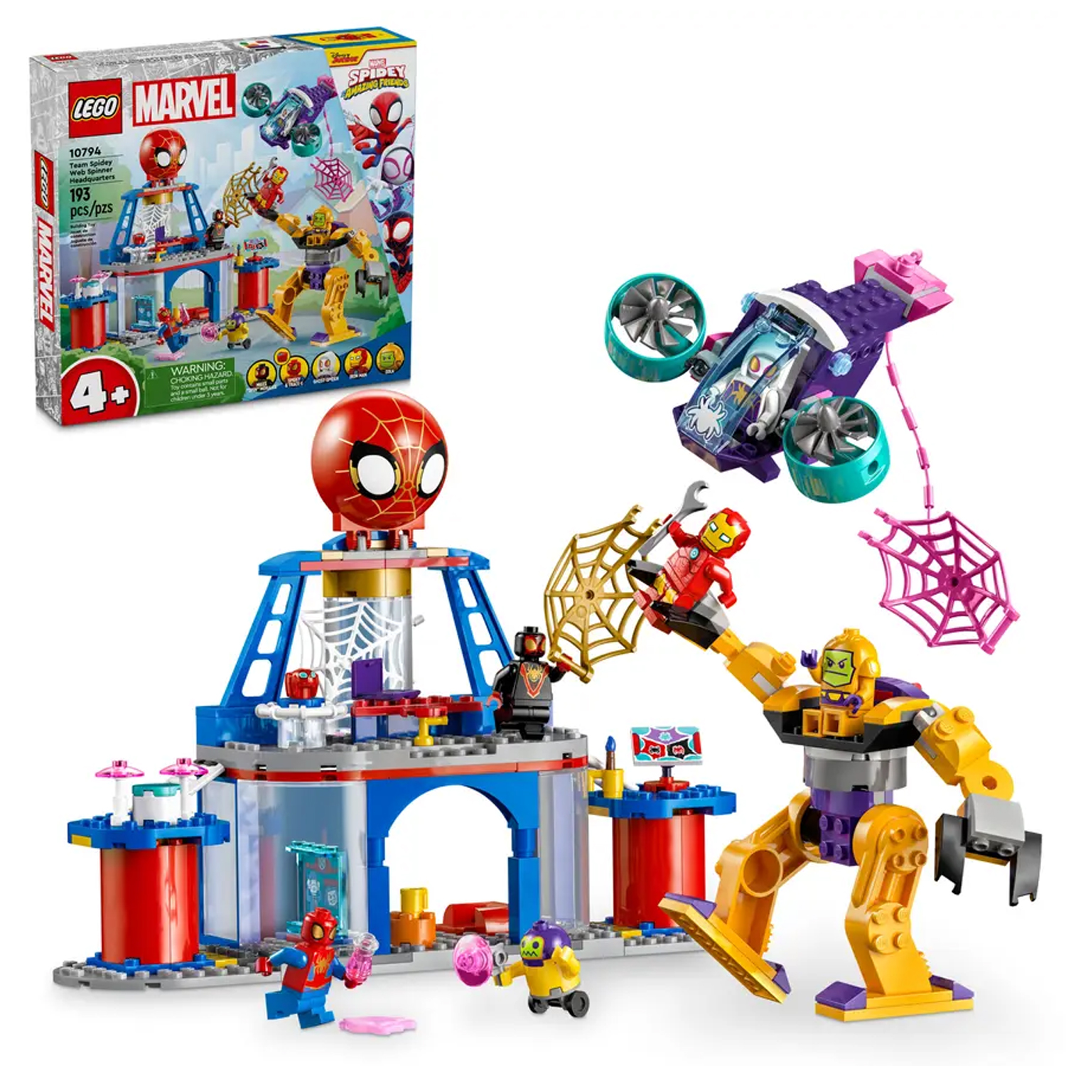 Конструктор LEGO Marvel Super Heroes Штаб Человека-Паука блочный - фото 1
