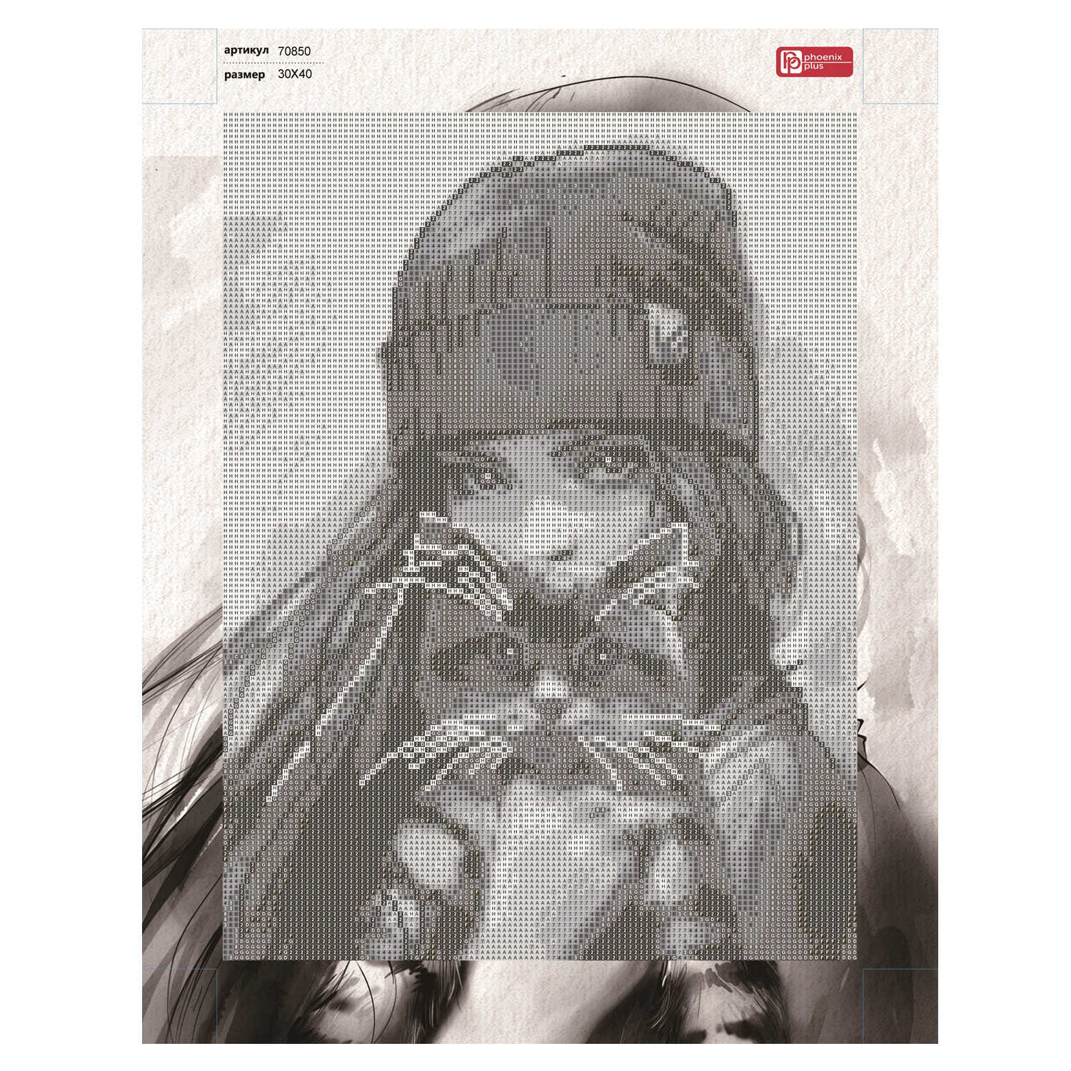 Алмазная мозаика Феникс + Девочка с котом - фото 7