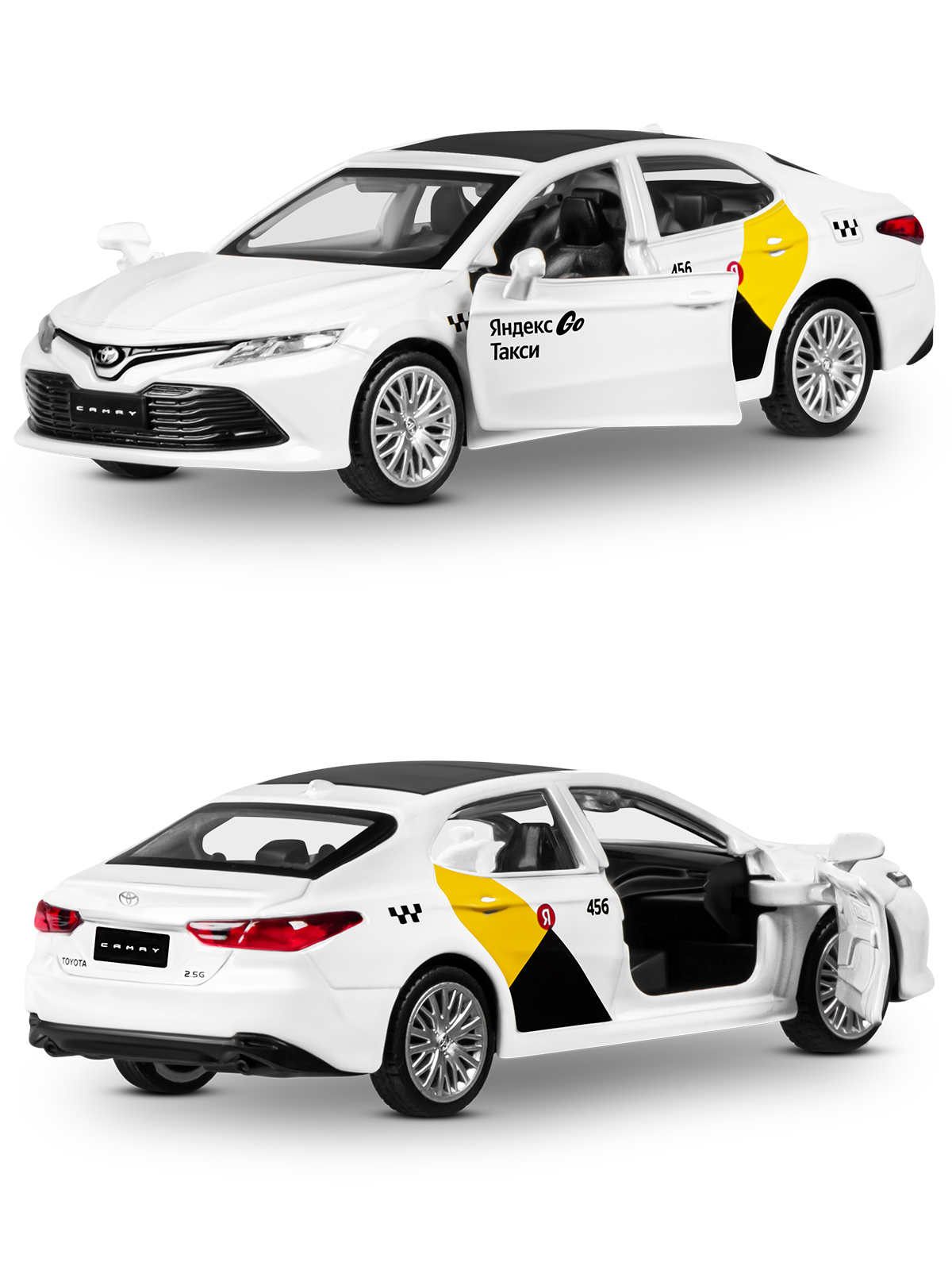 Автомобиль Яндекс GO Toyota Camry Такси 1:43 JB1251484 - фото 18