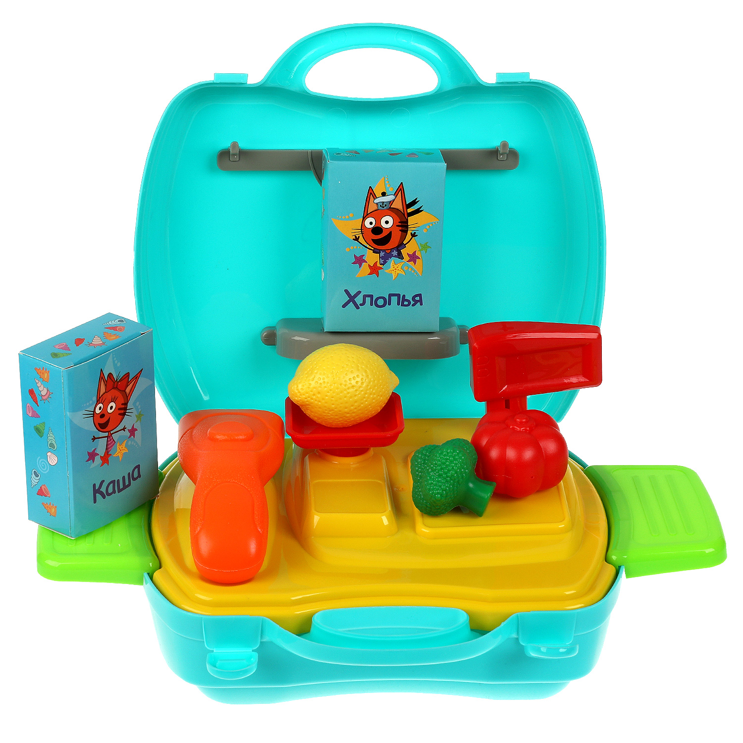 Игровой набор Играем вместе продукты, прилавок, касса, тележки и корзинки - фото 3