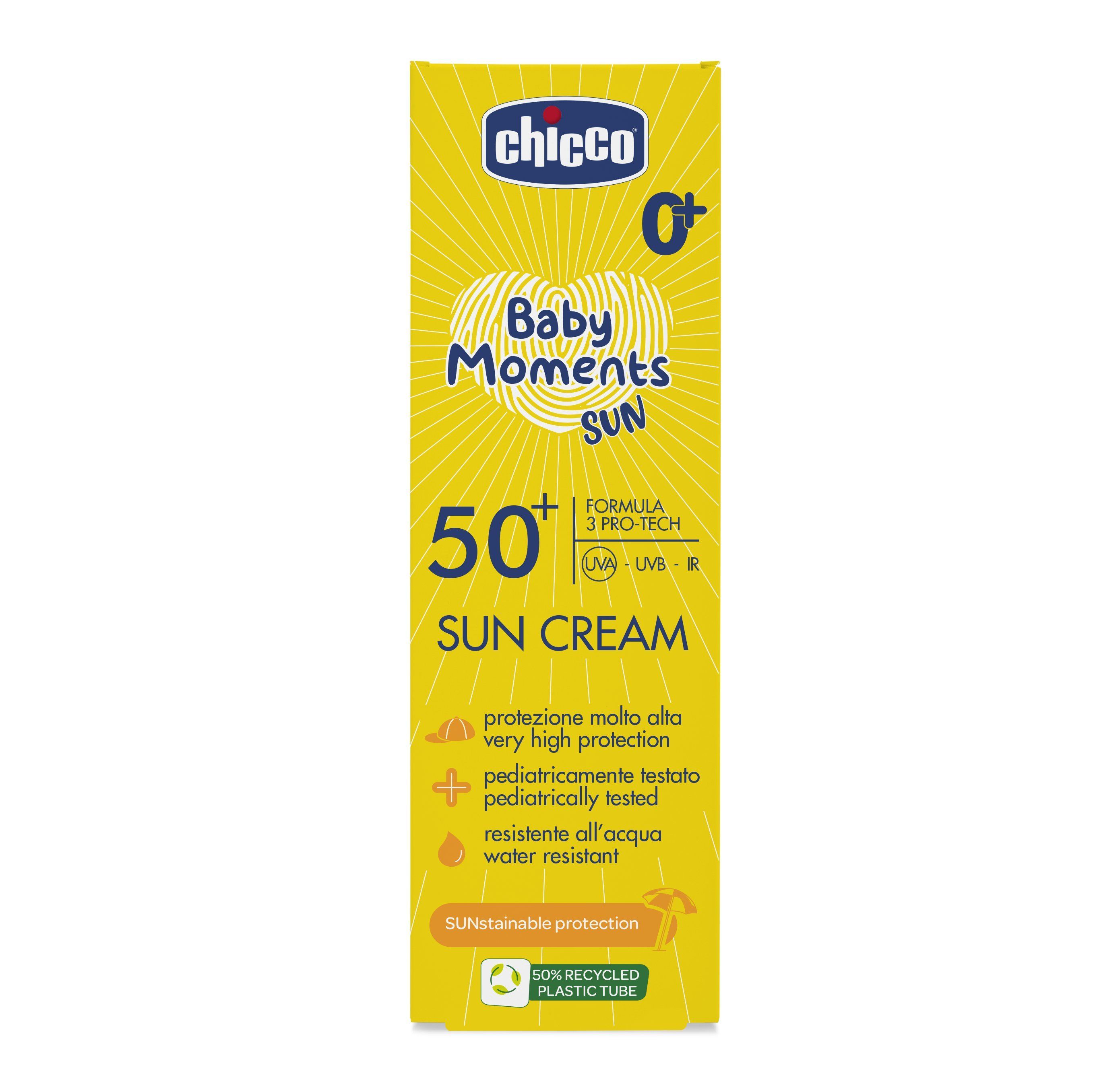 Крем детский солнцезащитный SPF50+ Chicco Baby Moments Sun, 75 мл - фото 8