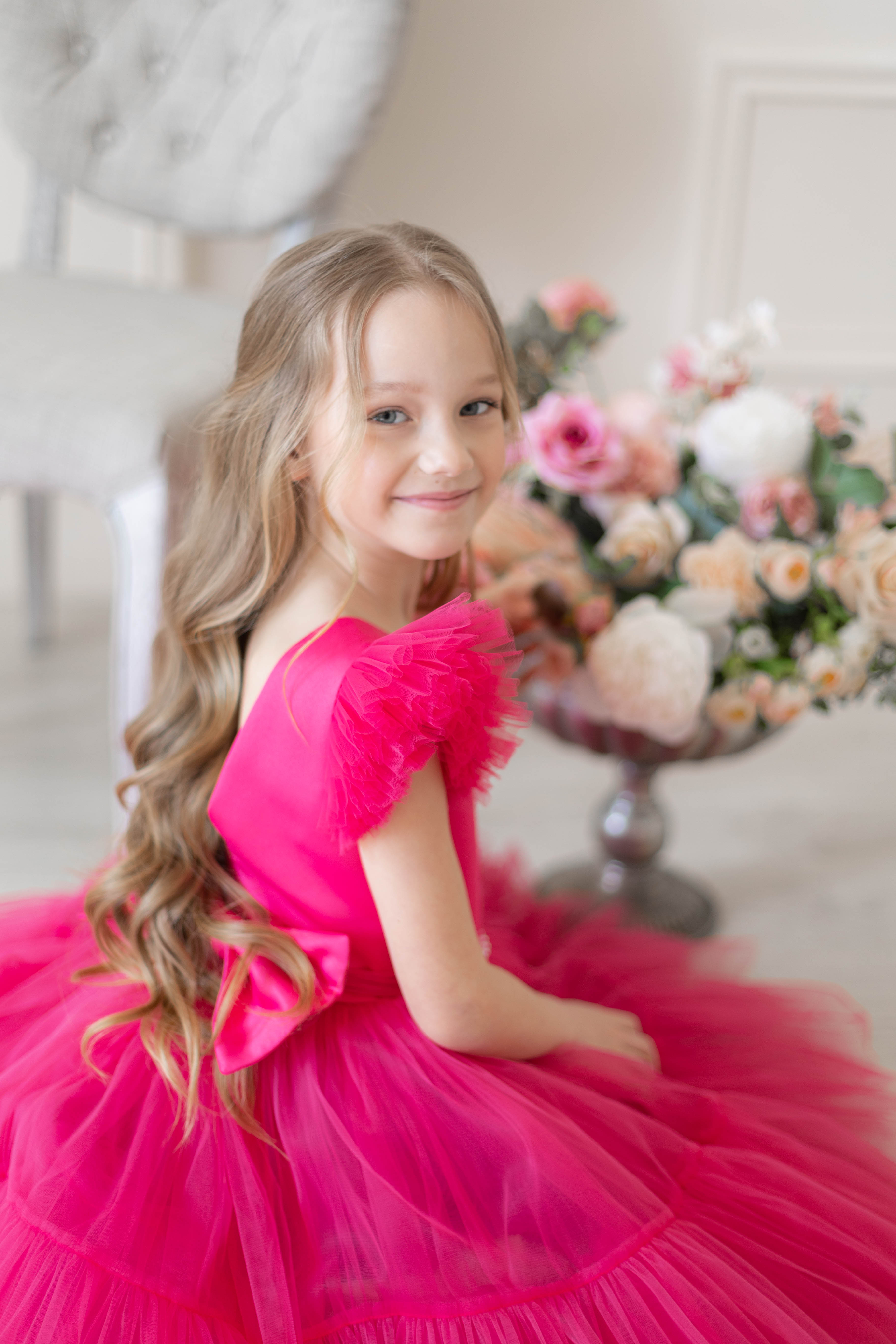 Платье LELUkids 0118.33.42/фуксия - фото 9