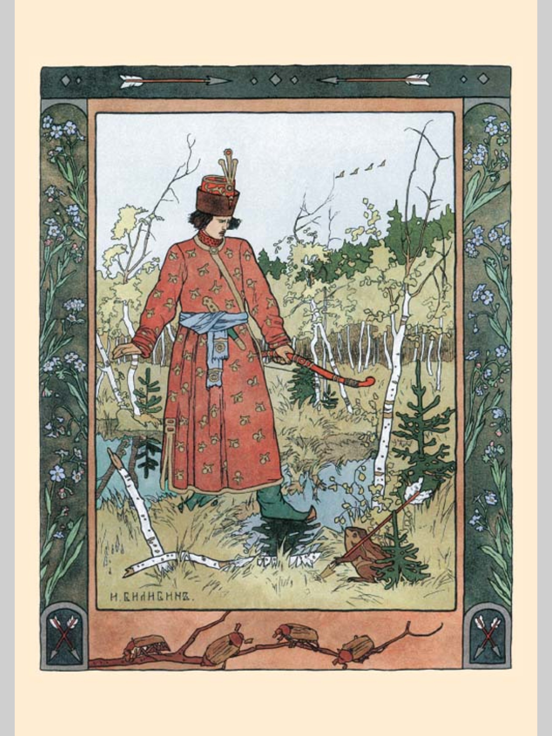 Набор открыток Белый город Иван Билибин Иллюстрации к русским сказкам - фото 2