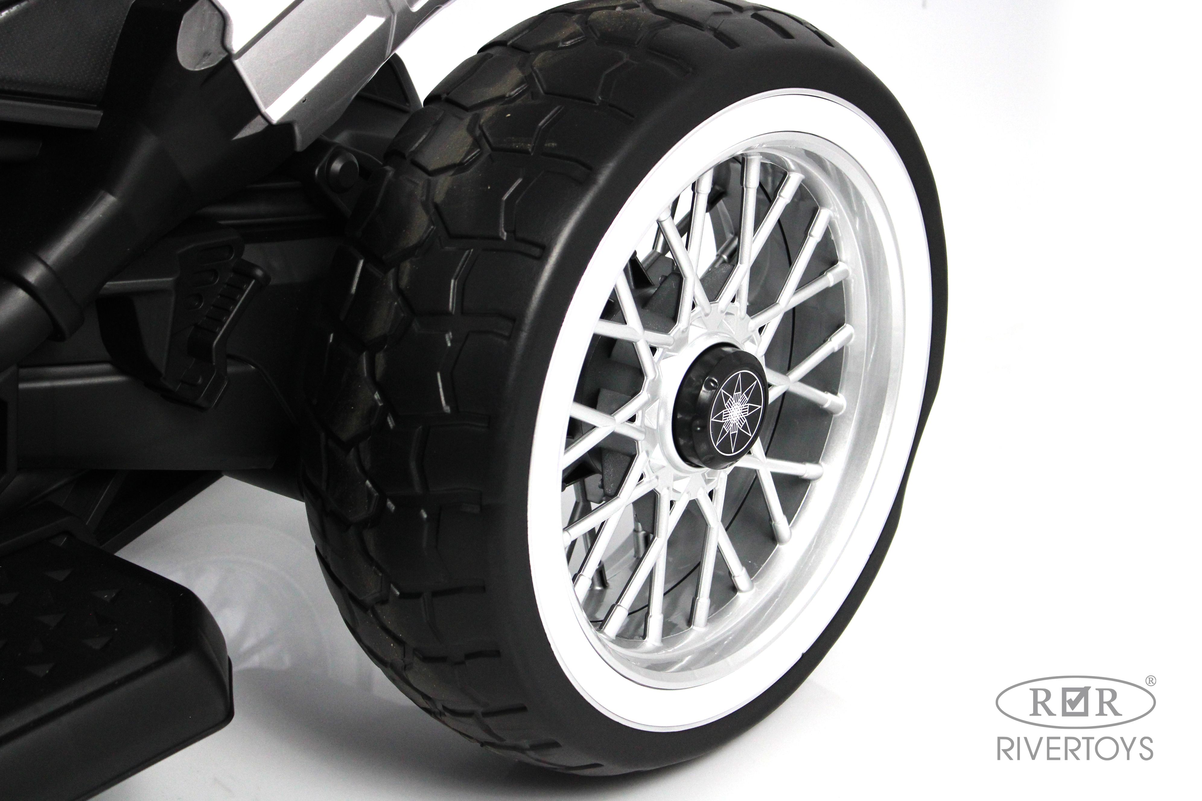 Электромотоцикл RIVERTOYS М111БХ-BLACK - фото 10