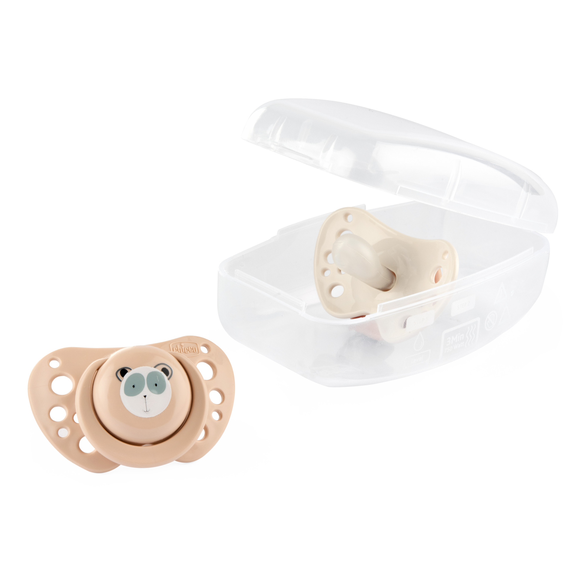 Пустышка Chicco силикон анатомическая от 3 мес. 2 шт. - фото 2