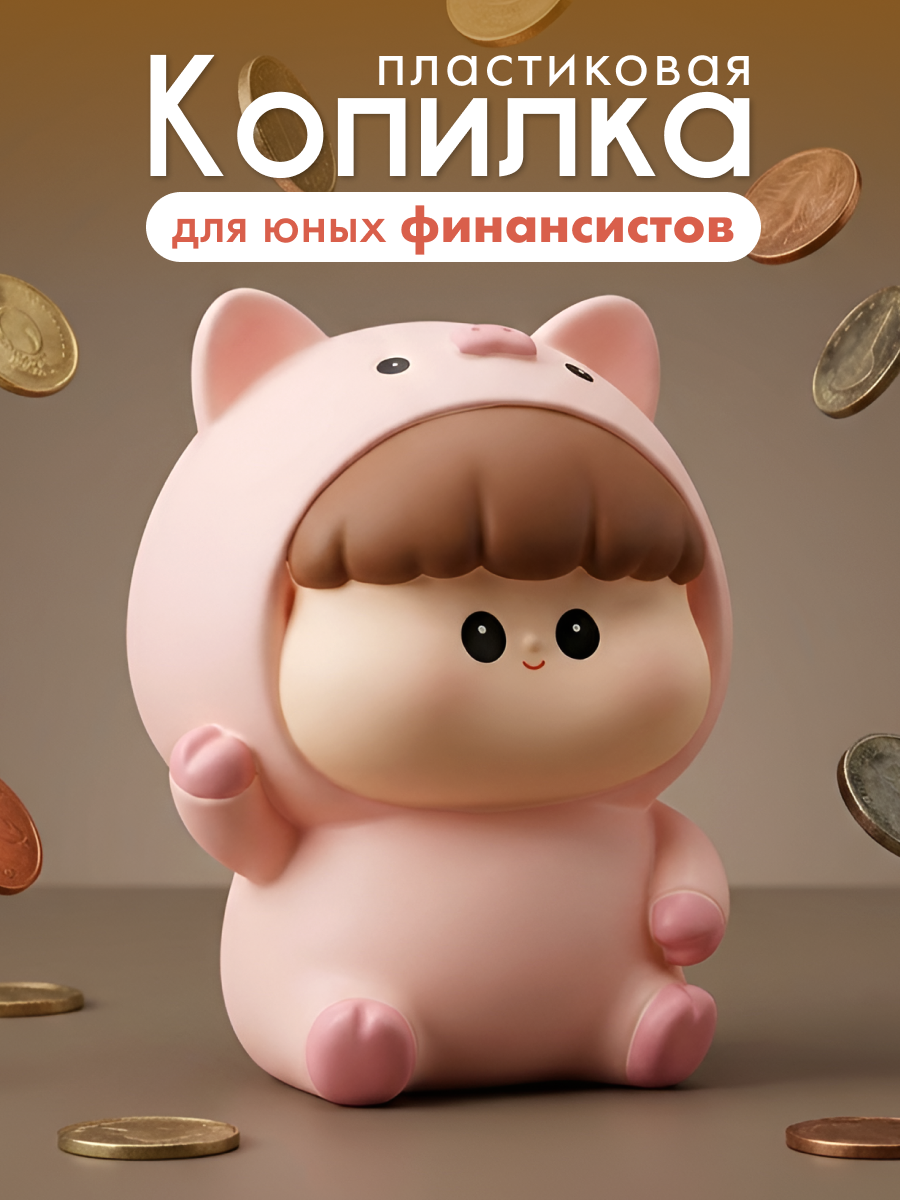 Копилка пластиковая iLikeGift Поросенок - фото 1