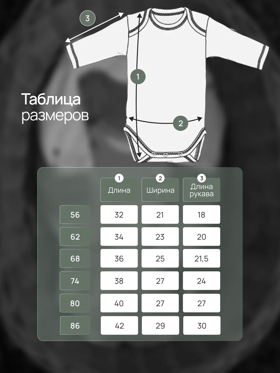 Боди 3 шт Супер Пупс нбр/3пр/бд/sk20/рубчик/оливковыйрай - фото 5