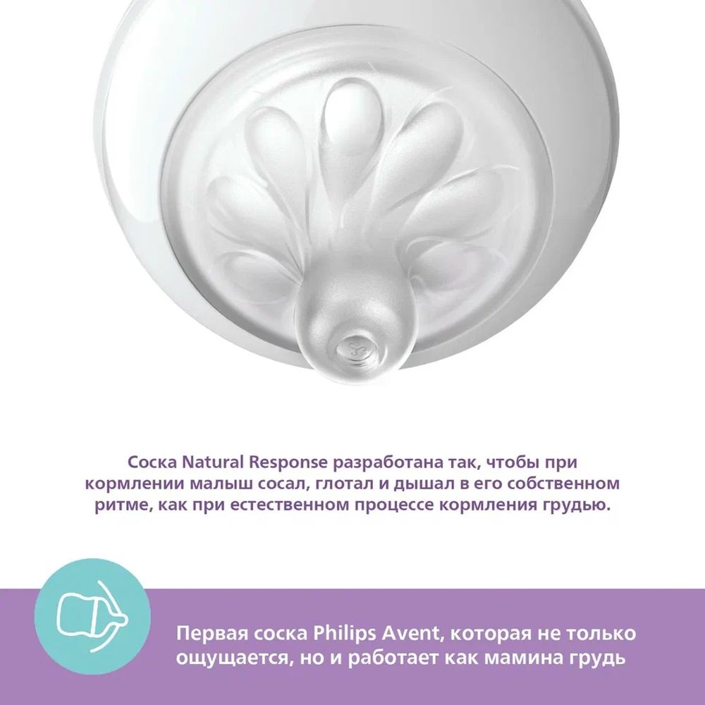 Бутылочка Philips Avent Natural 260 мл - фото 3