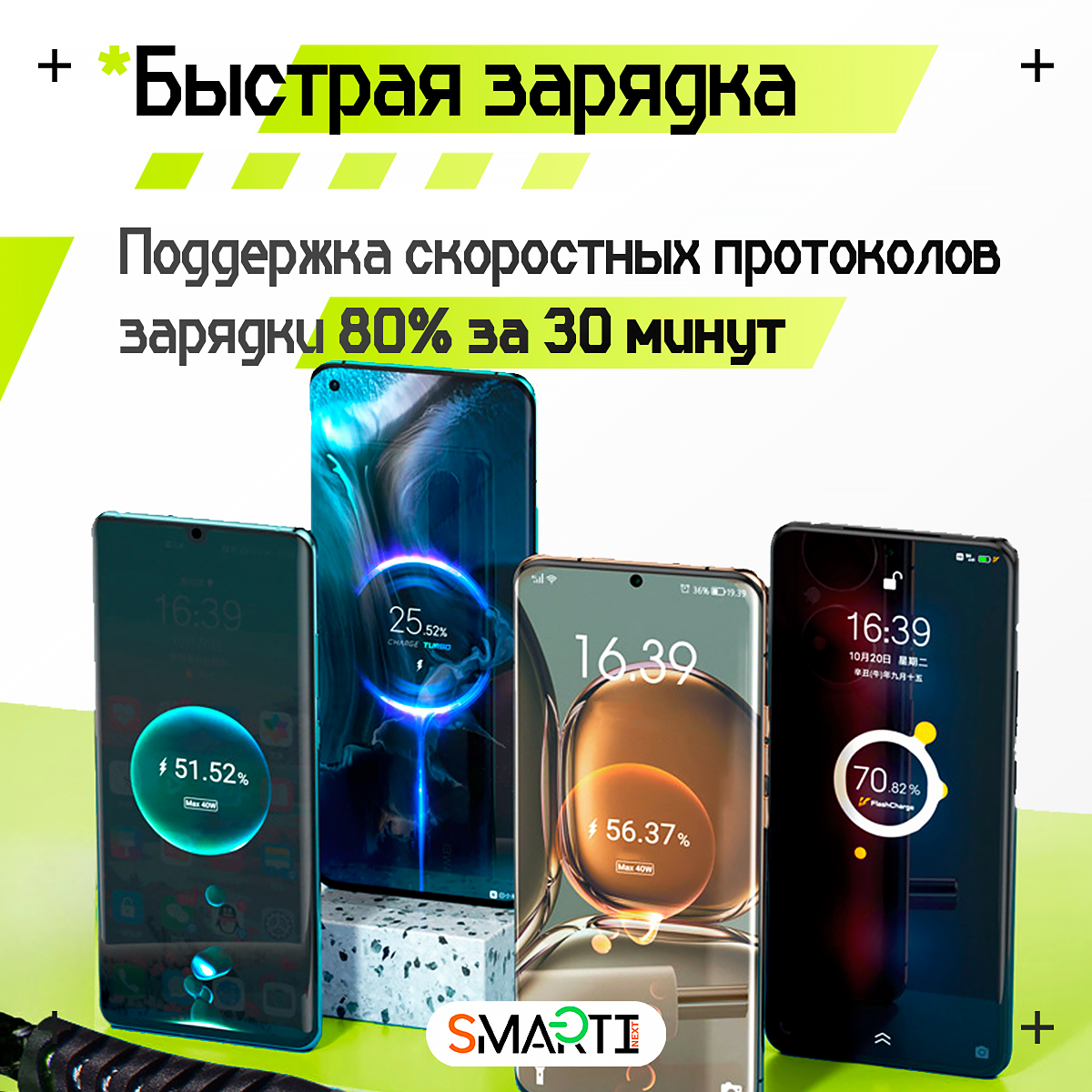 Кабель USB Type-C / USB Type-C SmartiNext для быстрой зарядки, 120Вт / 6А, 2 метра - фото 6