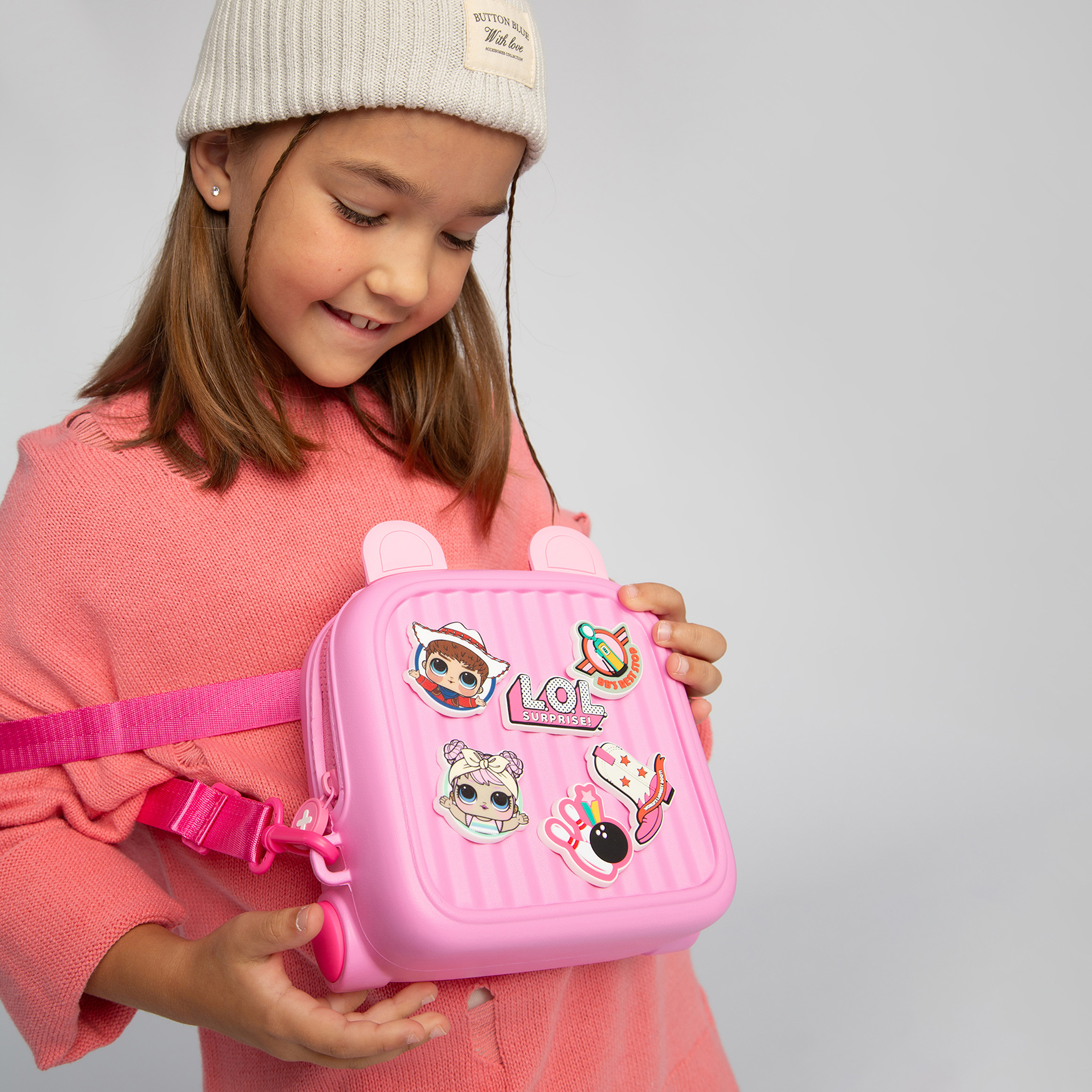 Рюкзак L.O.L. Surprise! розовый с ушками + джиббитсы - фото 11