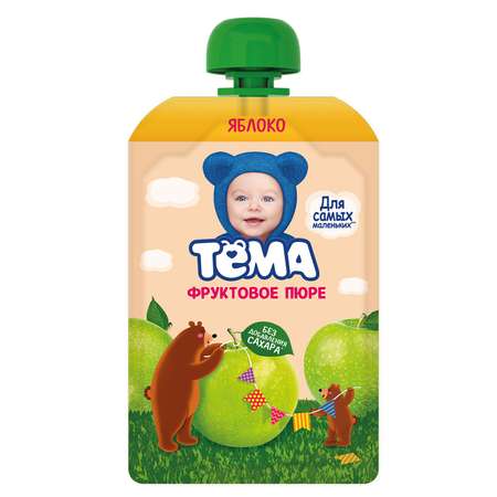 Пюре Тёма яблоко 90г с 4 месяцев