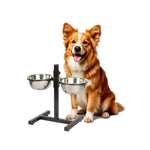 Подставка с 2 мисками INFILD по 0.6 литра