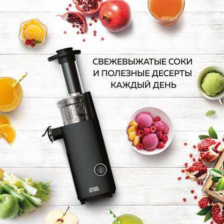 Соковыжималка GFGRIL шнековая 2 в 1 GF-J10 компактная