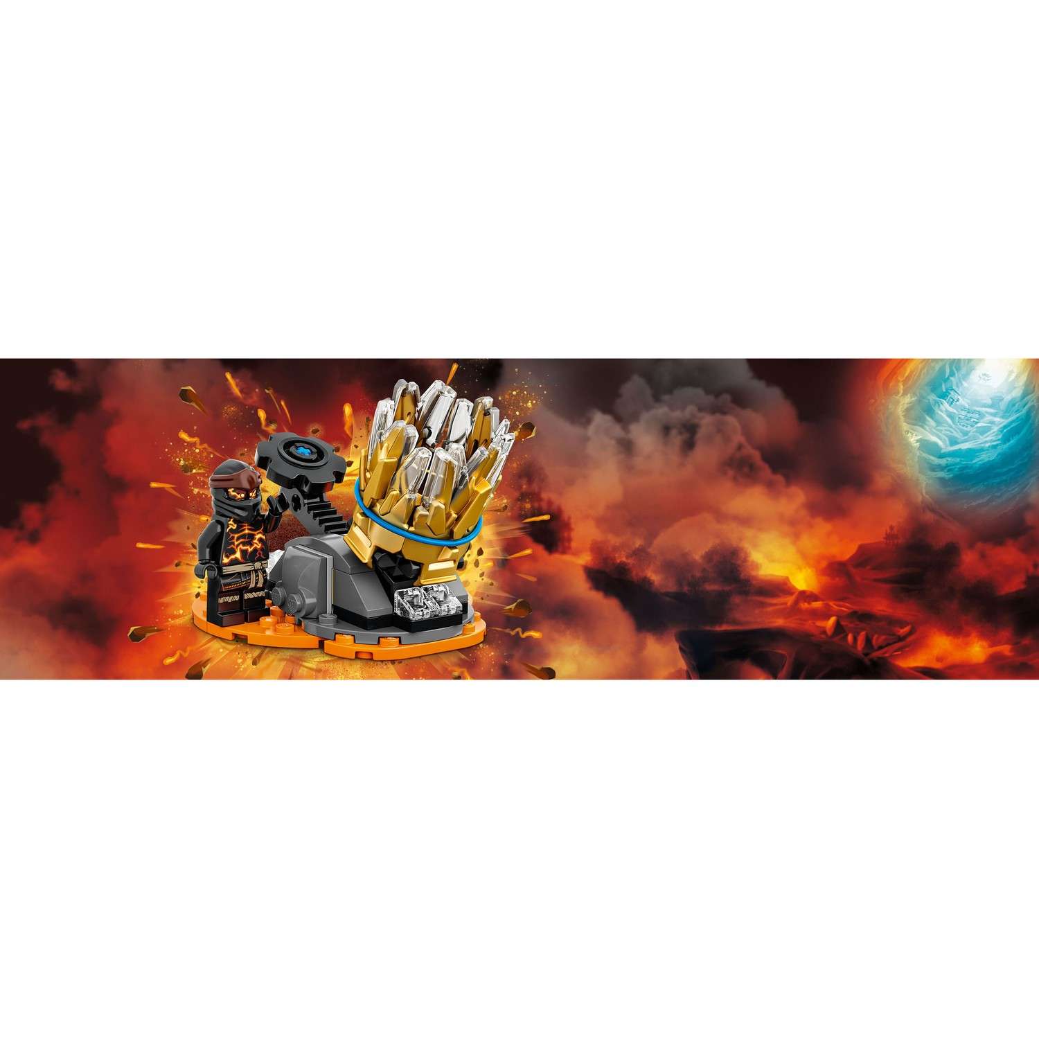 Конструктор LEGO NINJAGO Шквал Кружитцу-Коул блочный - фото 4