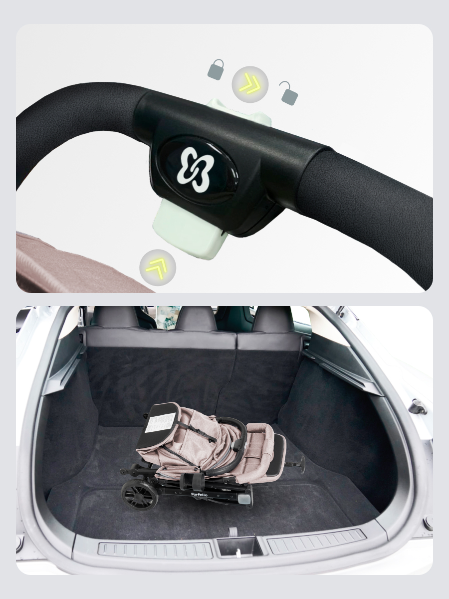Коляска прогулочная Farfello Comfy Go Comfort бежевый - фото 6