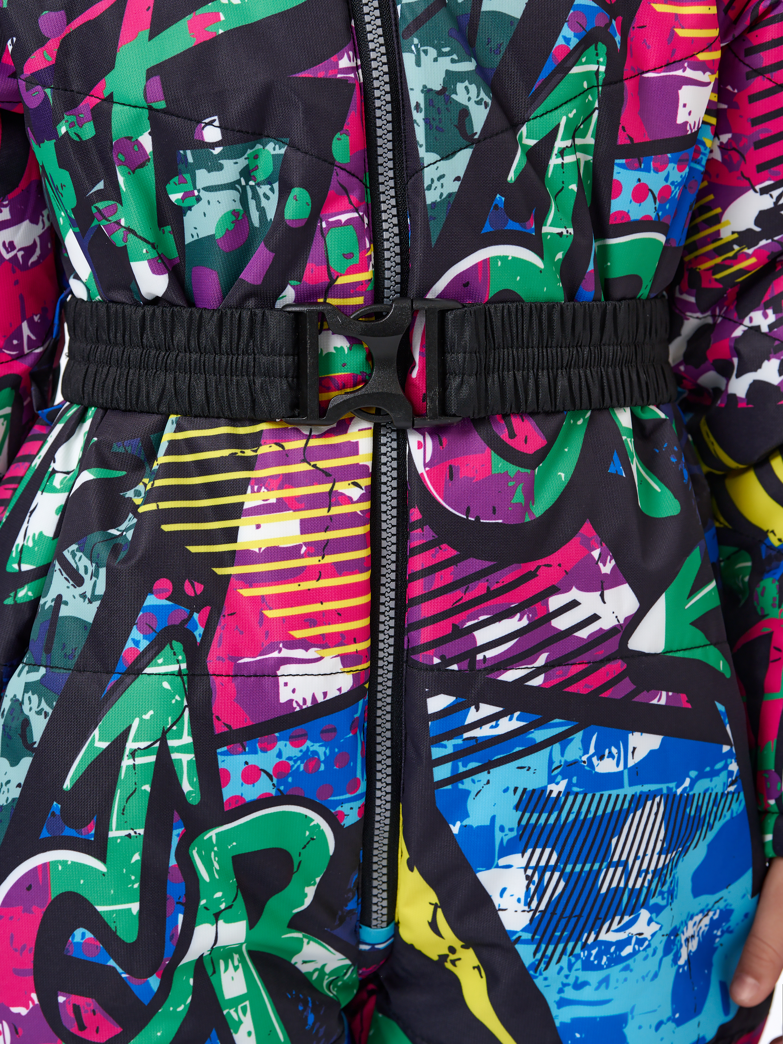 Комбинезон КрутышОк Т-069 черный, абстракция - фото 4