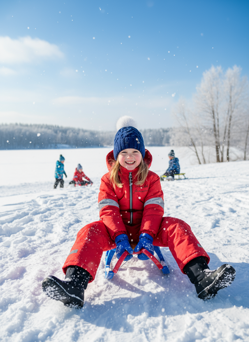 Комбинезон Arctic kids 30-041 красный - фото 2