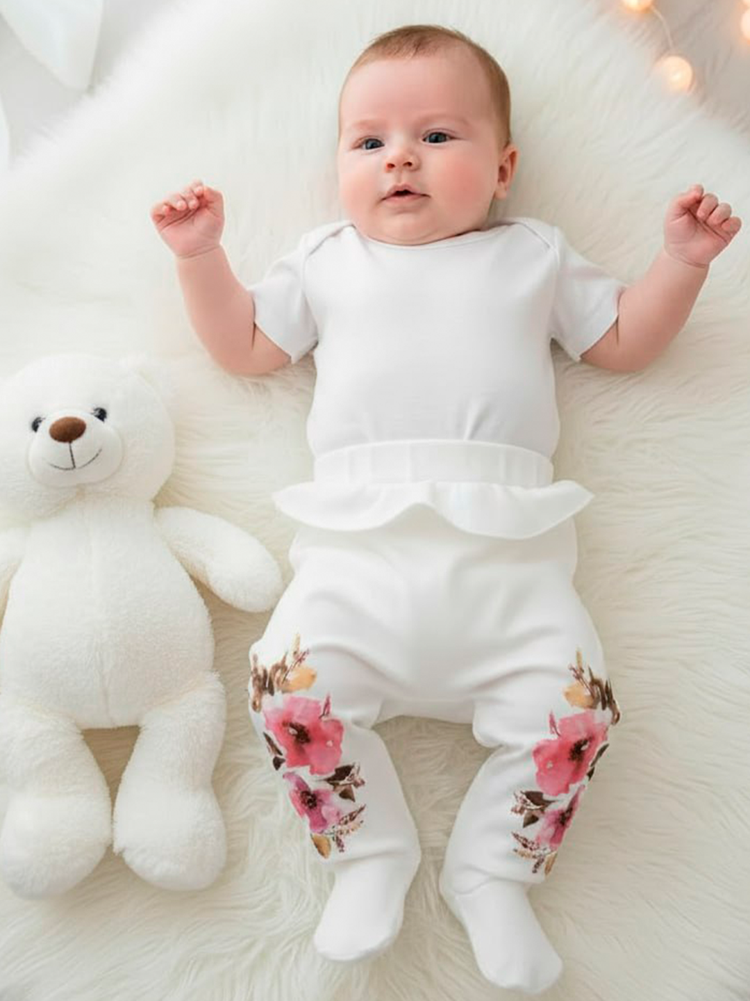 Ползунки 2 шт Совенок Дона БШ2-301-1/роз-беж - фото 3