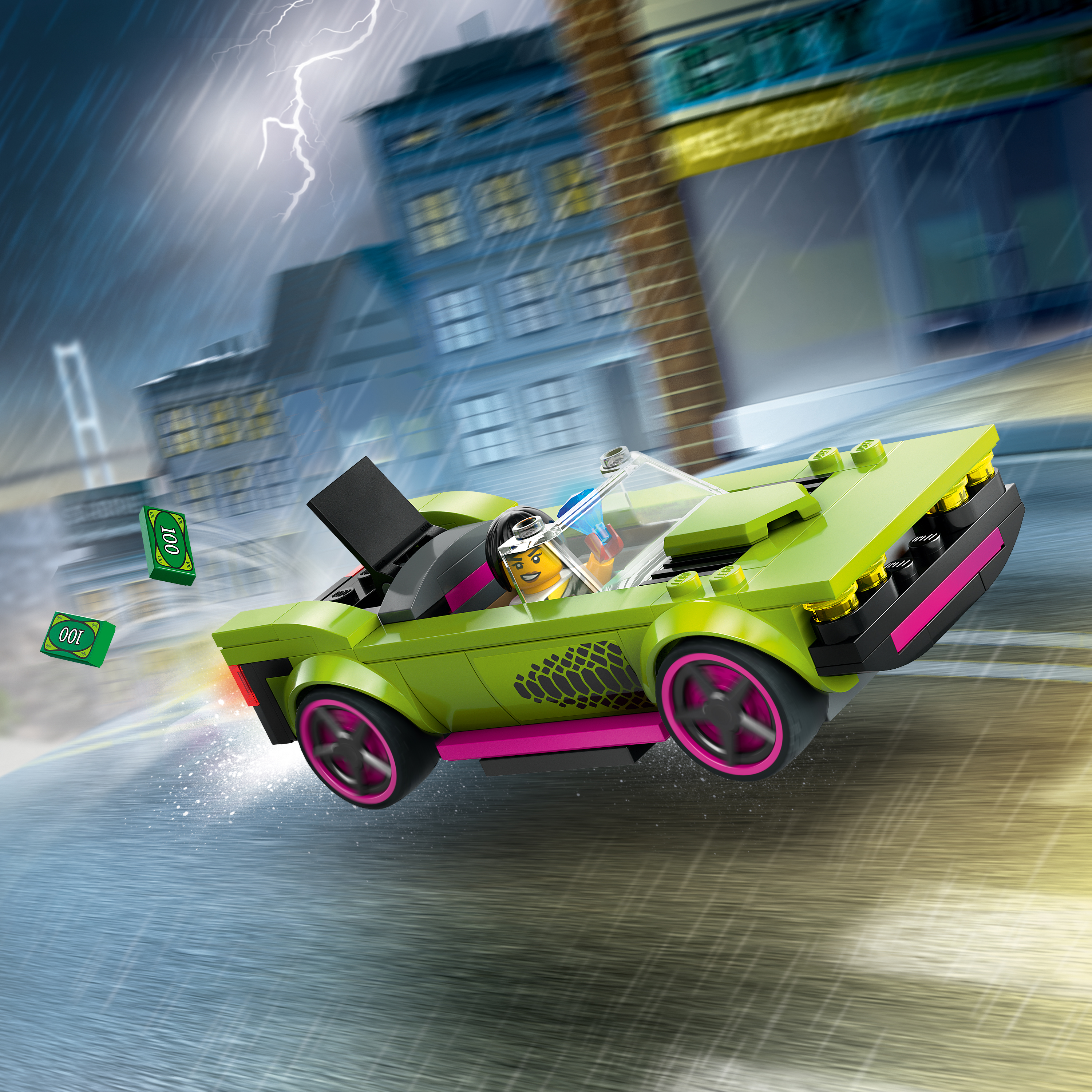 Конструктор LEGO City PoliceCar and MuscleCar Chase блочный - фото 6