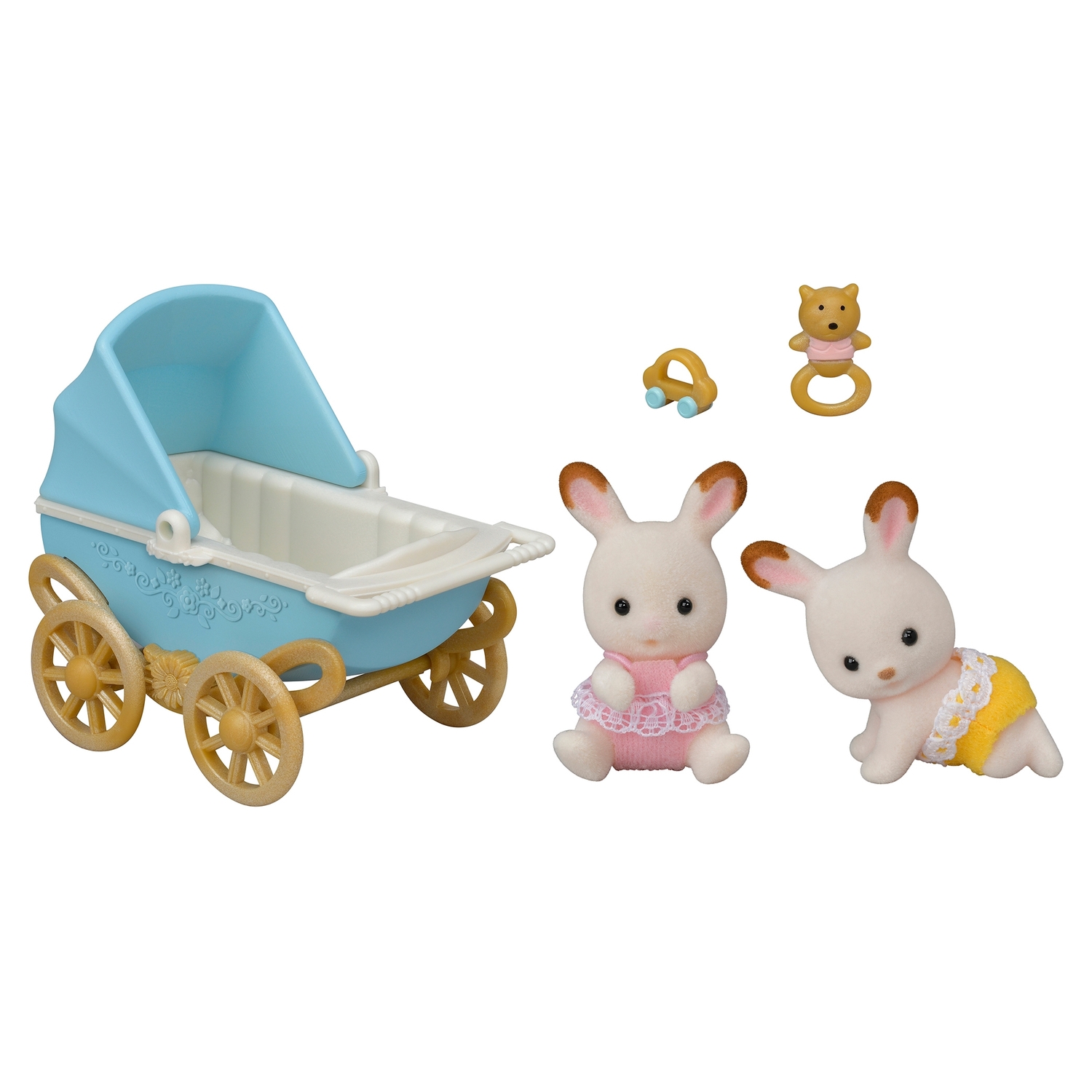 Игровой набор Sylvanian Families Двойняшки в коляске - фото 1