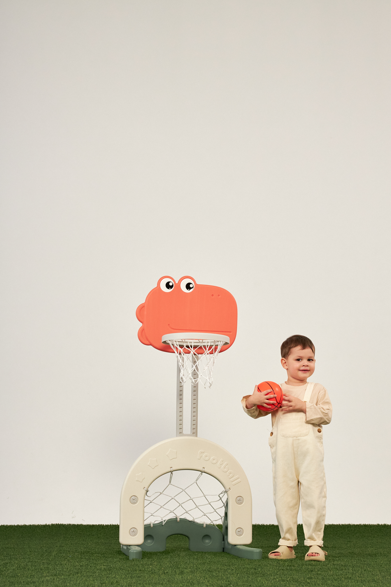 Баскетбольная стойка + ворота UNIX Kids Dino 2в1 для дома и улицы - фото 22