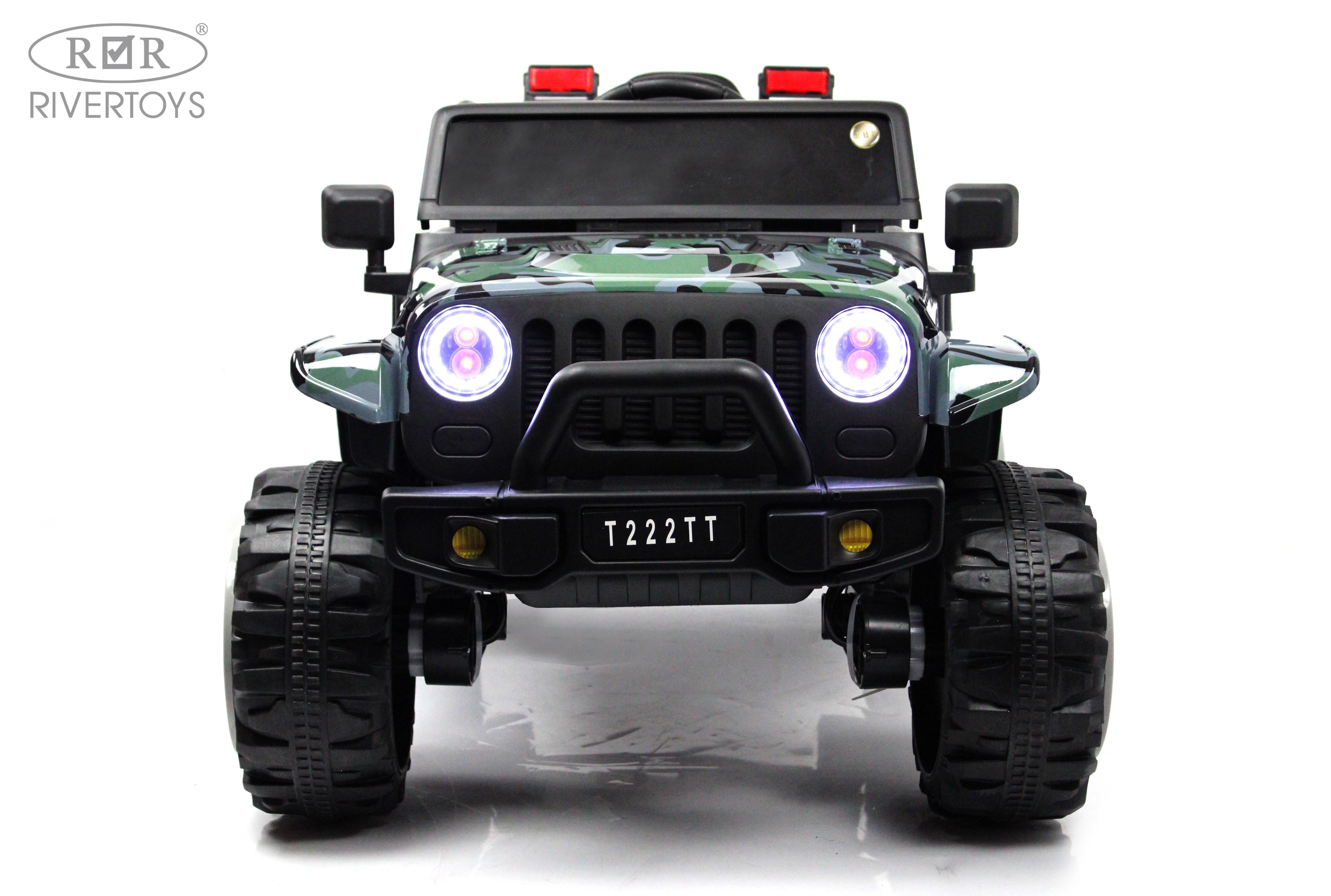 Электромобиль RIVERTOYS T222TT-4WD-CAMOUFLAGE С пультом ДУ - фото 20