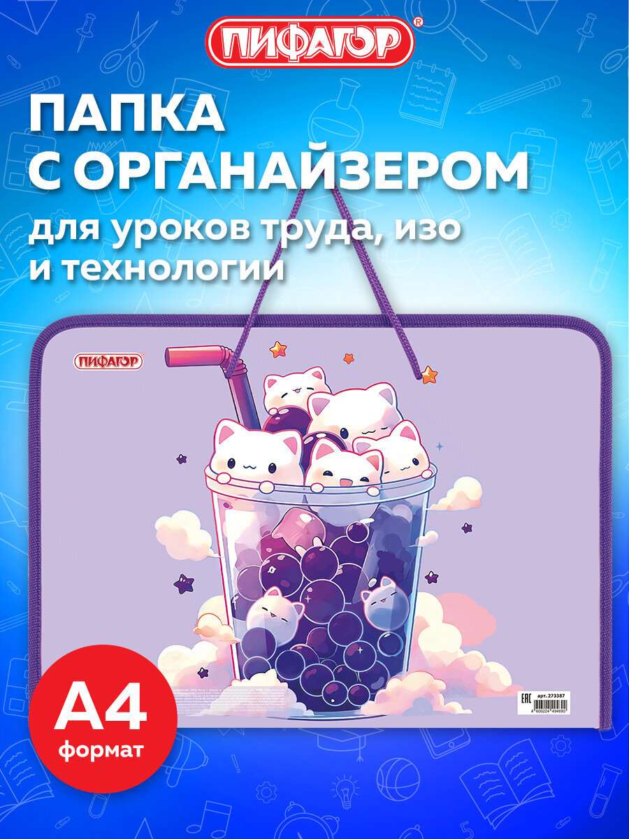 Папка для труда Пифагор А4 - фото 1
